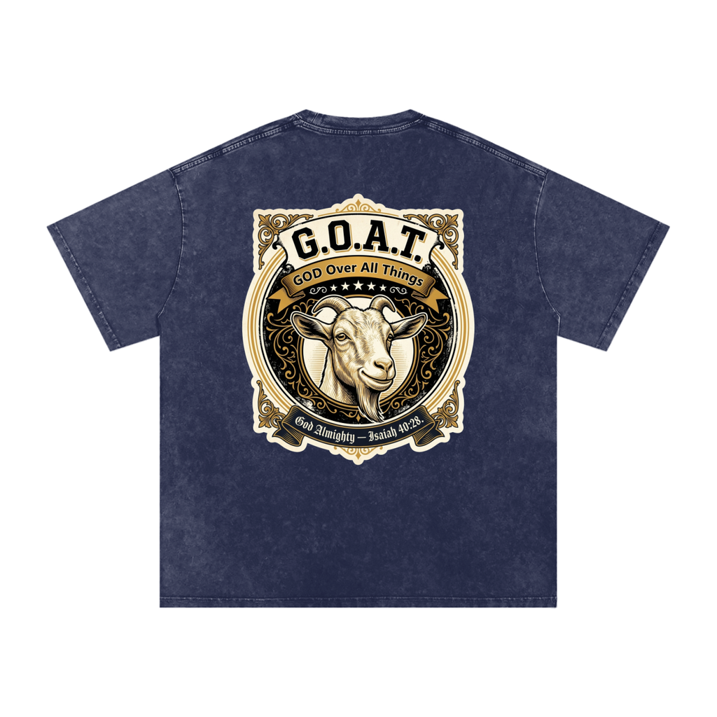 GOAT Snow Washed Oversized Cotton T-Shirt