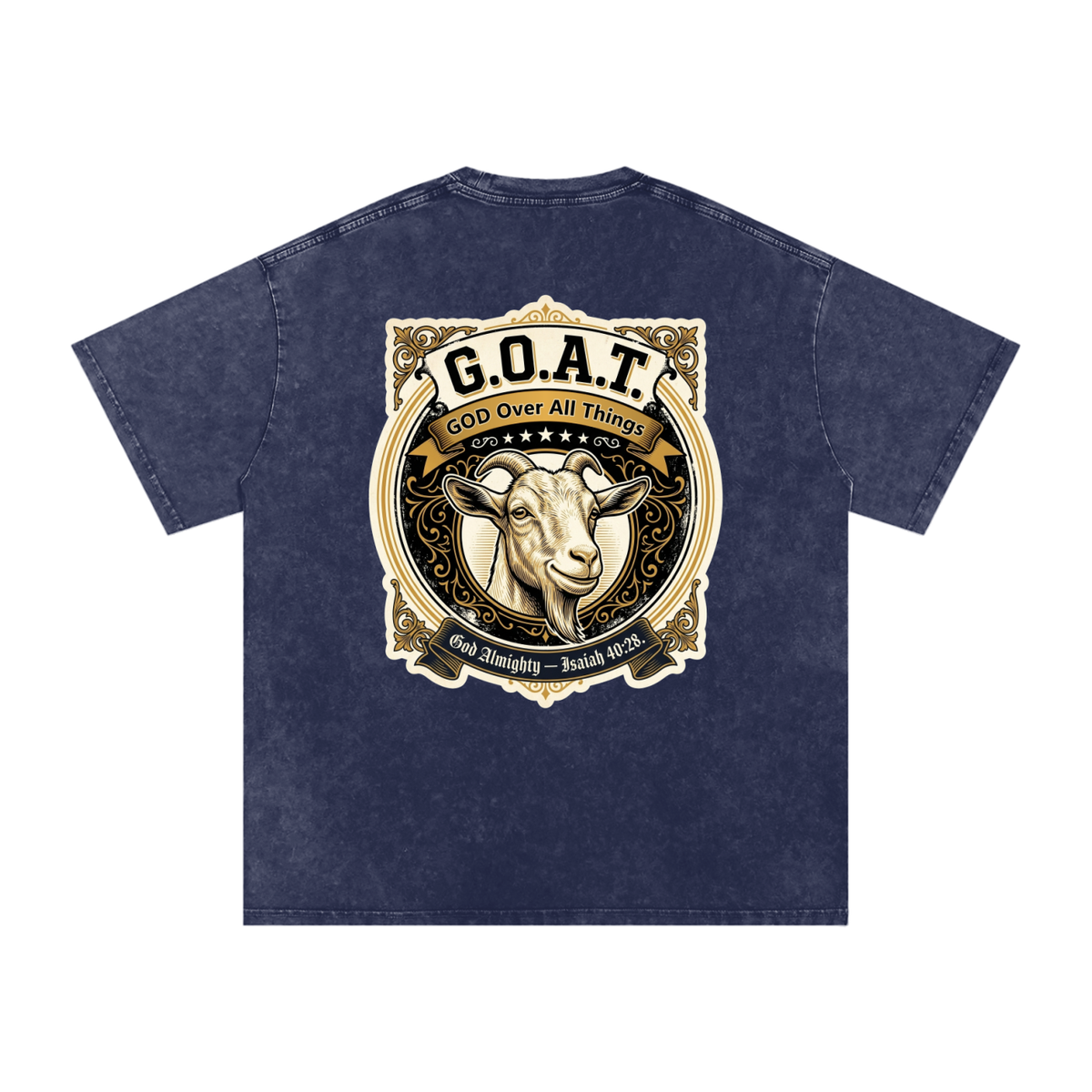 GOAT Snow Washed Oversized Cotton T-Shirt