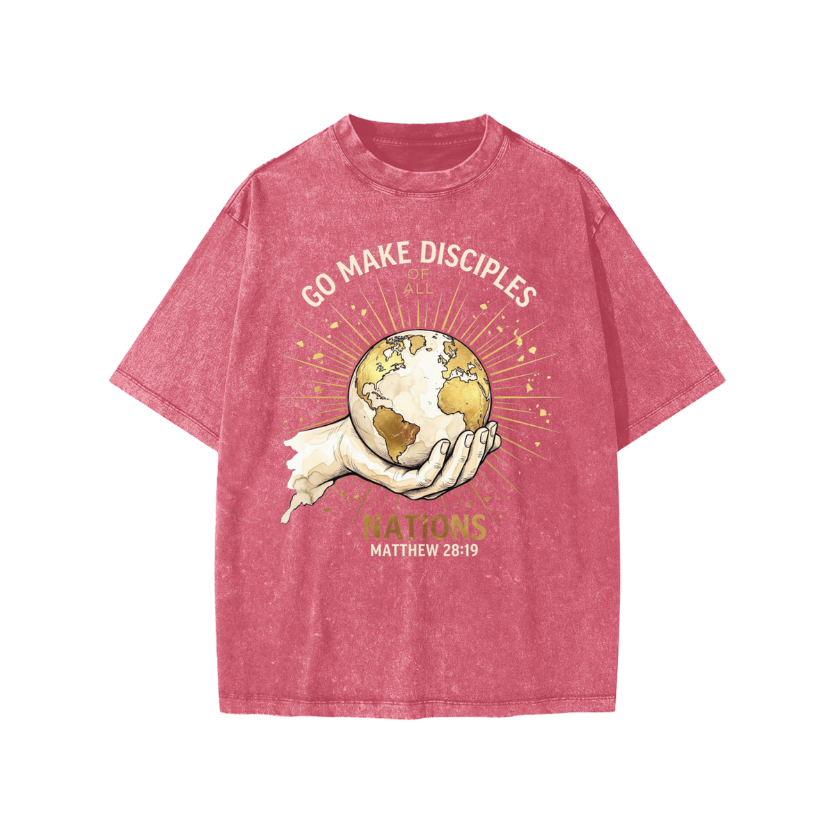 Go Make Disciples Snow Washed Kids' T-Shirt