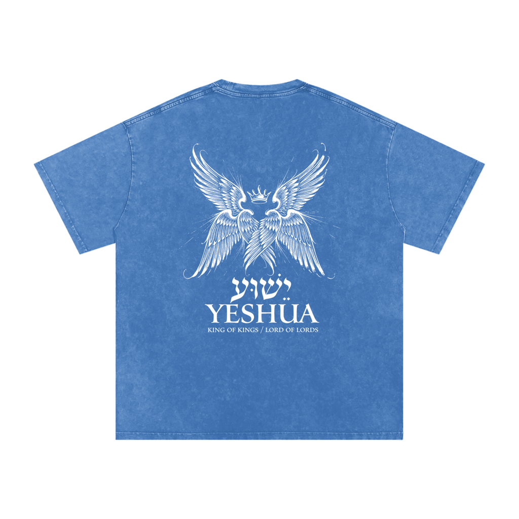 Yeshua Snow Washed Oversized Cotton T-Shirt