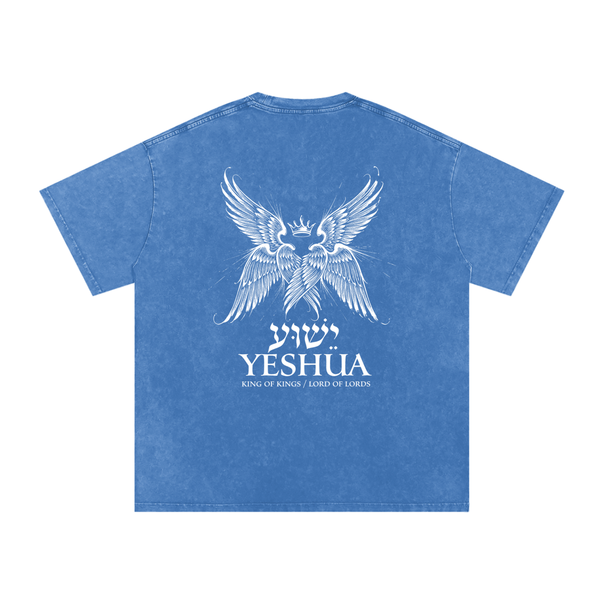 Yeshua Snow Washed Oversized Cotton T-Shirt