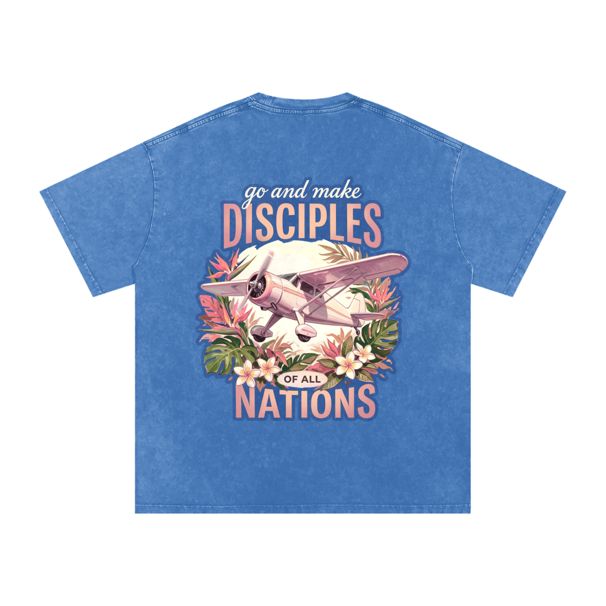 Disciples Snow Washed Oversized Cotton T-Shirt