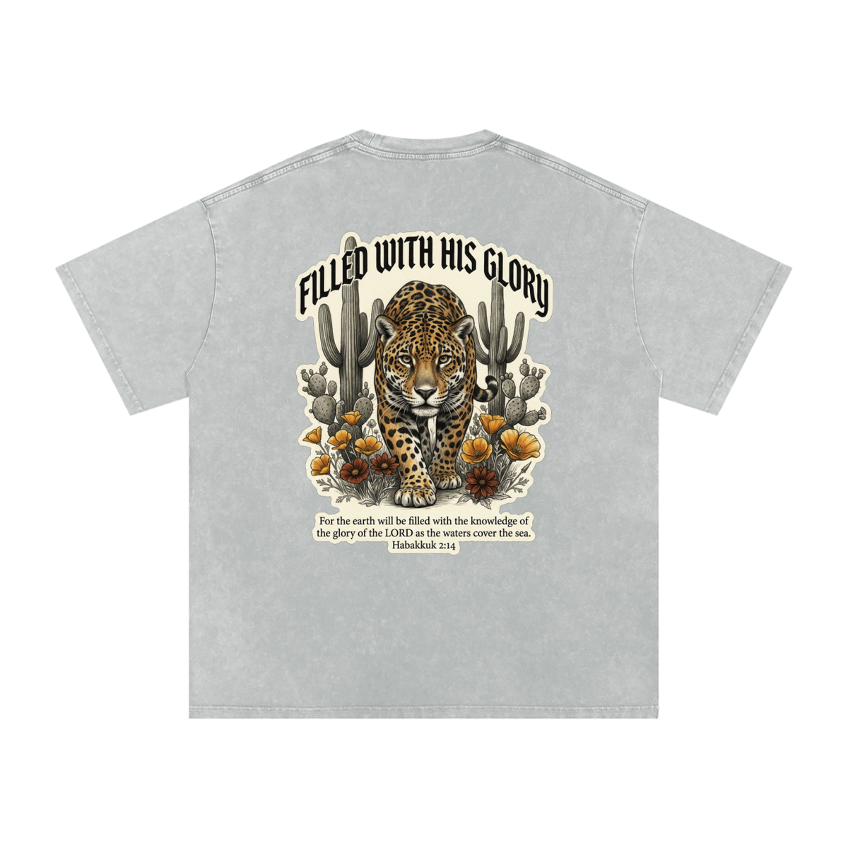 Glory Snow Washed Oversized Cotton T-Shirt