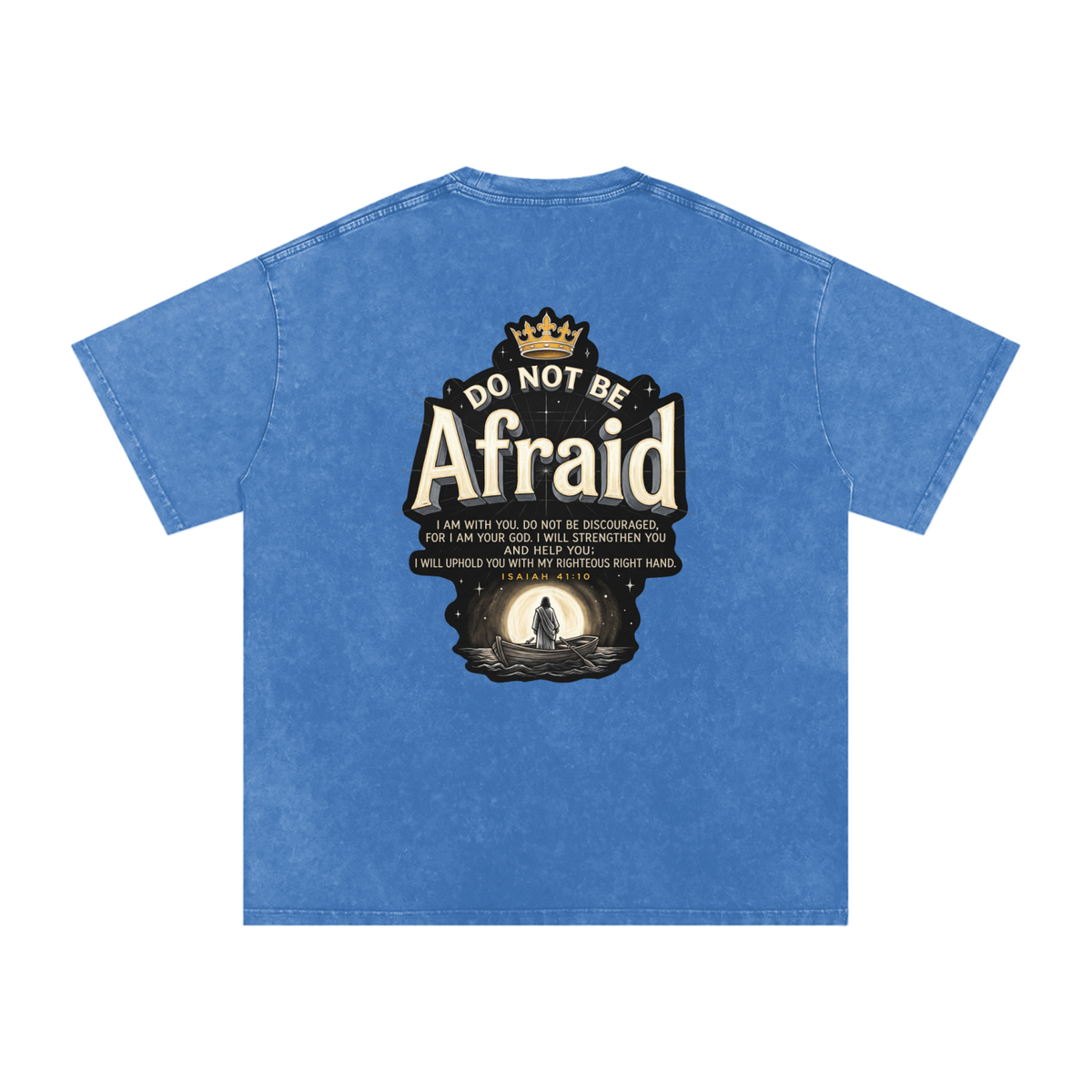 Afraid Snow Washed Oversized Cotton T-Shirt