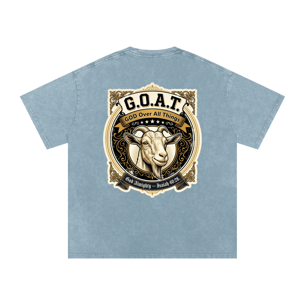 GOAT Snow Washed Oversized Cotton T-Shirt