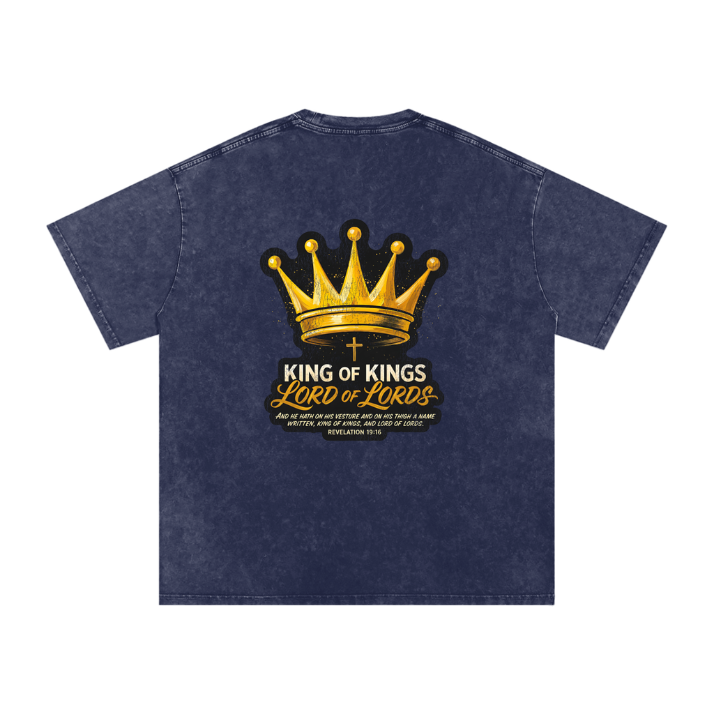 Lord of Lords Snow Washed Oversized Cotton T-Shirt