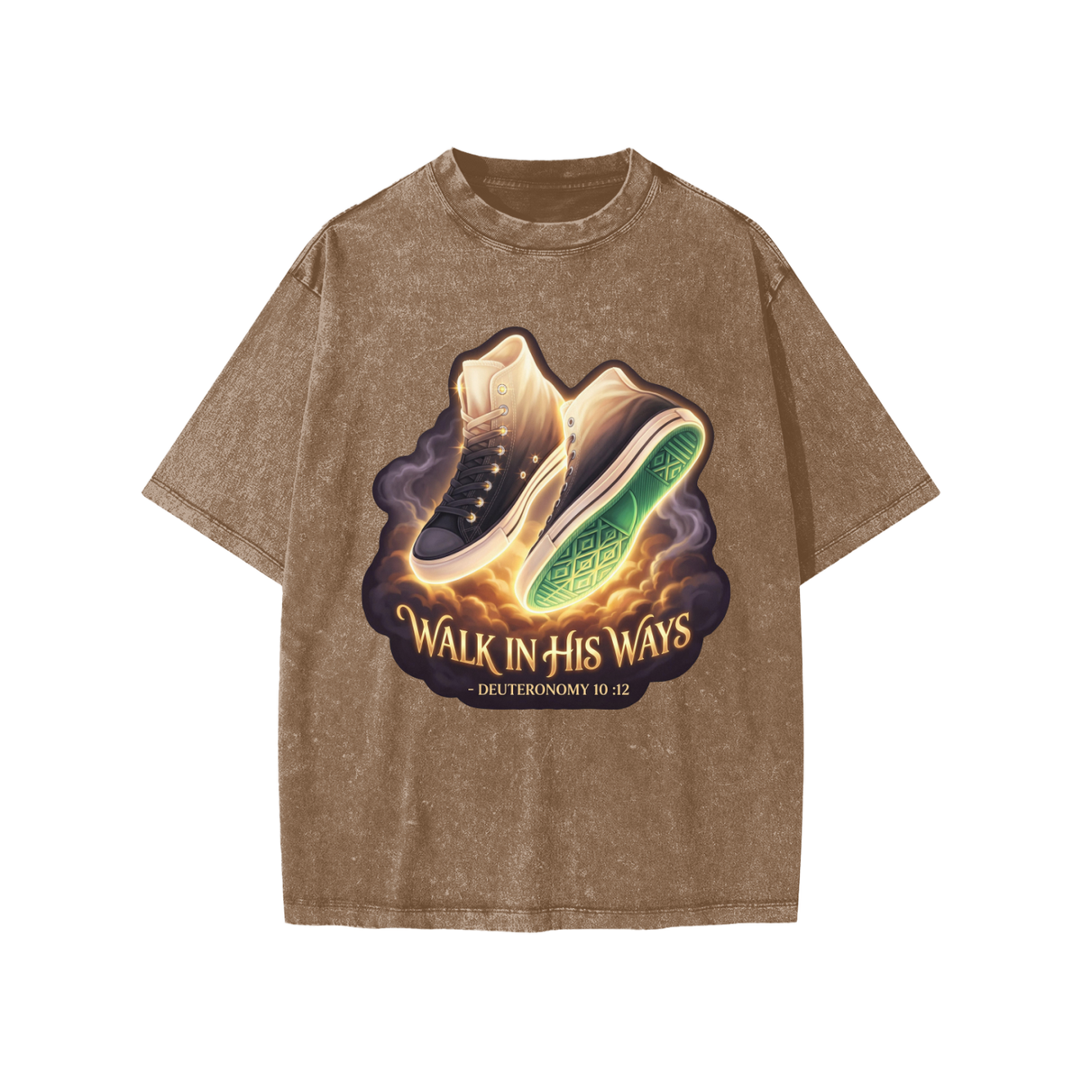 Walk in his Way Snow Washed Kids' T-Shirt