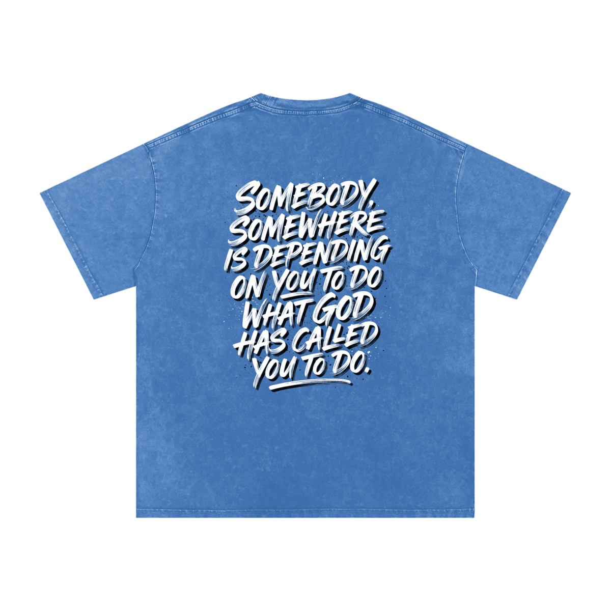 Someone somewhere Snow Washed Oversized Cotton T-Shirt