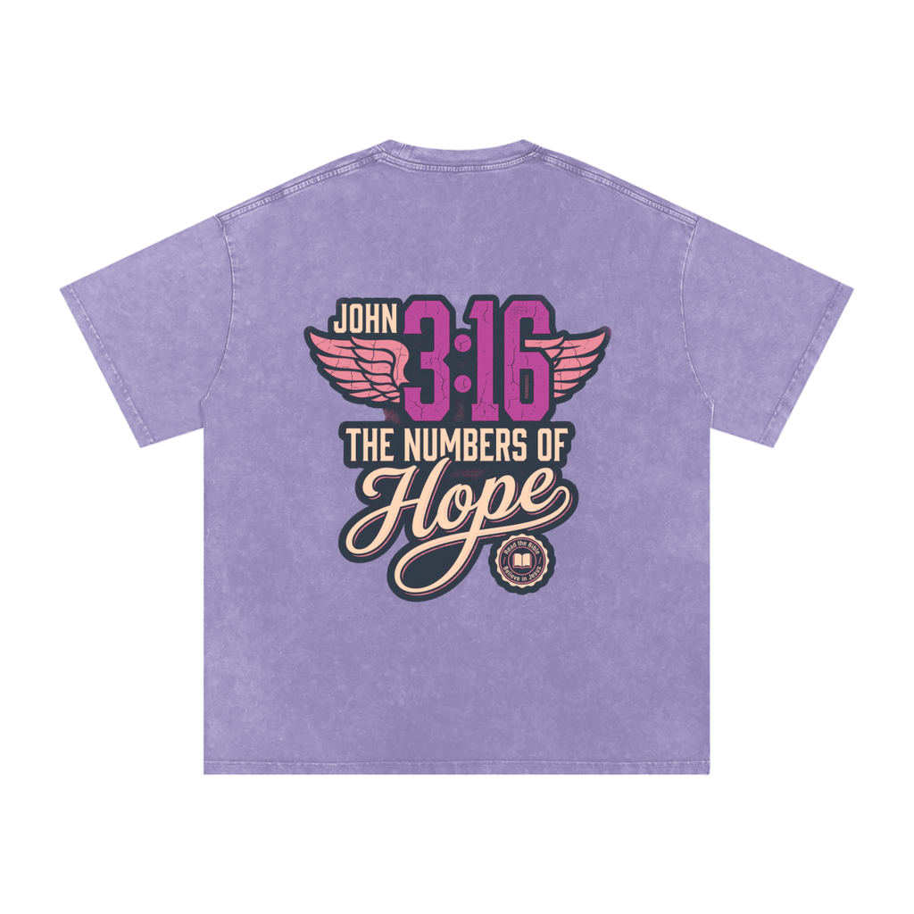 316 Snow Washed Oversized Cotton T-Shirt