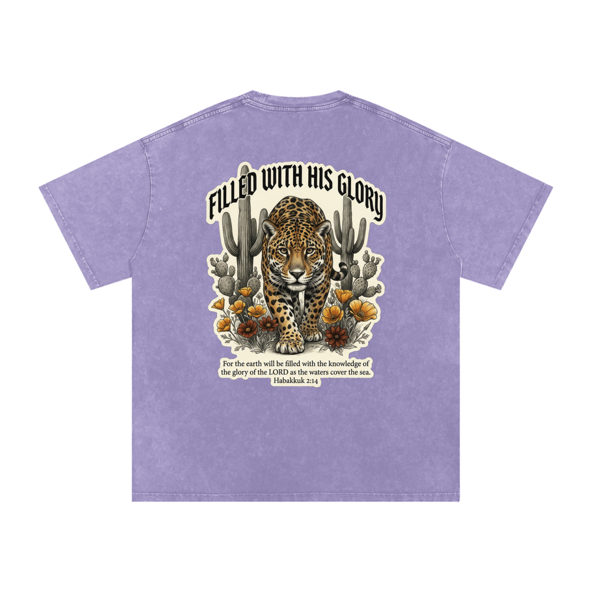 Glory Snow Washed Oversized Cotton T-Shirt