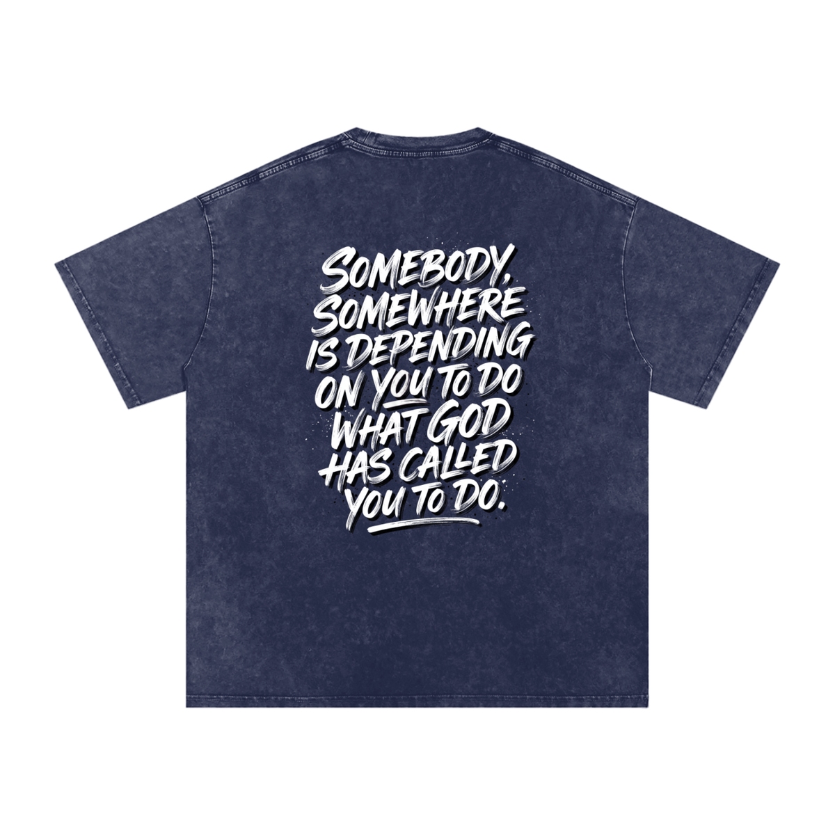 Someone somewhere Snow Washed Oversized Cotton T-Shirt
