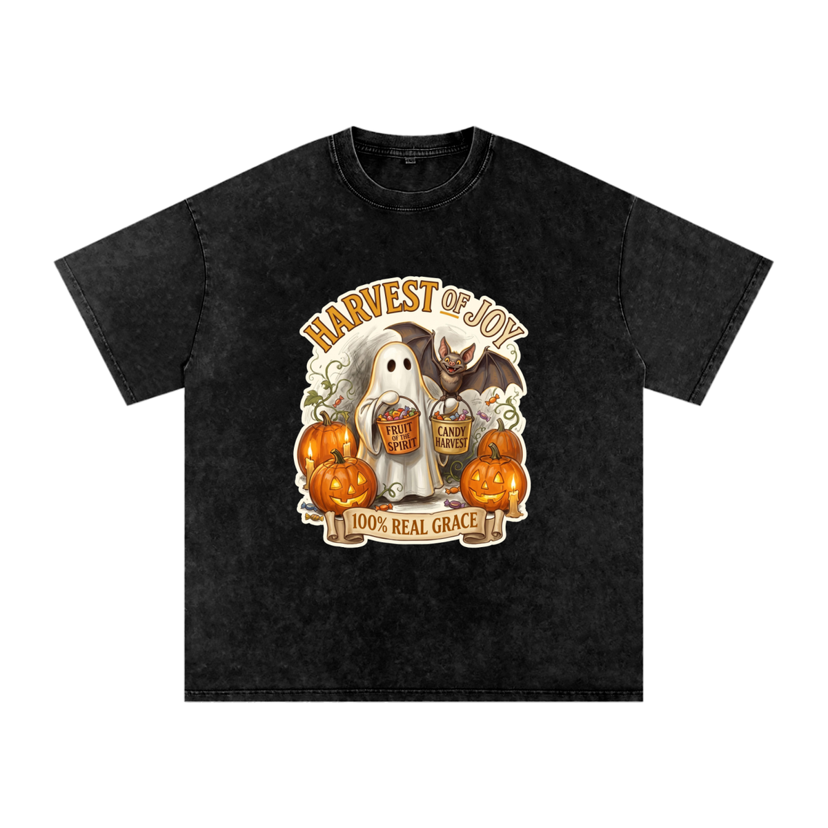 Candy Snow Washed Oversized Cotton T-Shirt