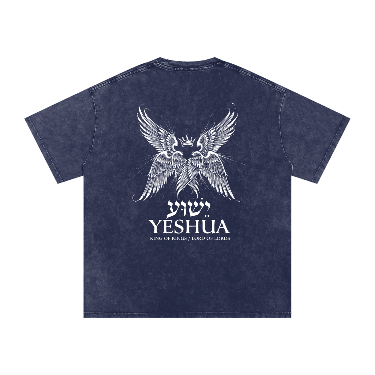 Yeshua Snow Washed Oversized Cotton T-Shirt