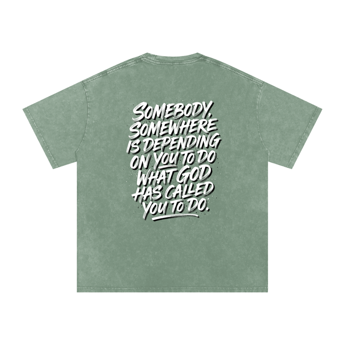 Someone somewhere Snow Washed Oversized Cotton T-Shirt
