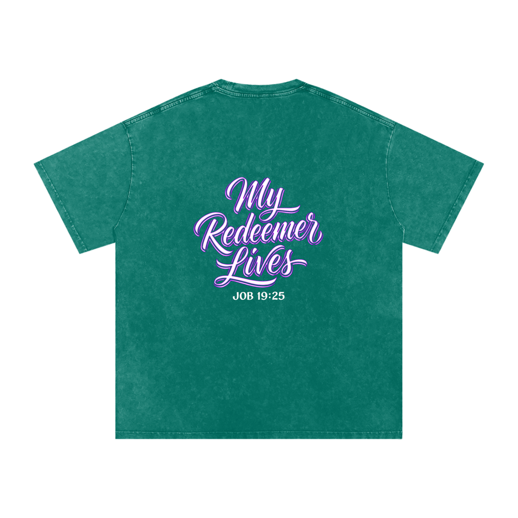 Redeemer Snow Washed Oversized Cotton T-Shirt