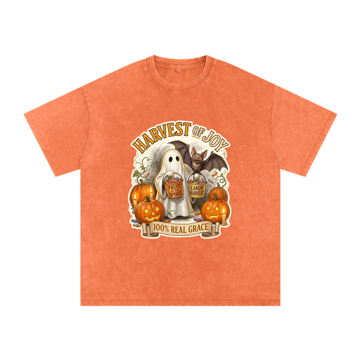 Candy Snow Washed Oversized Cotton T-Shirt
