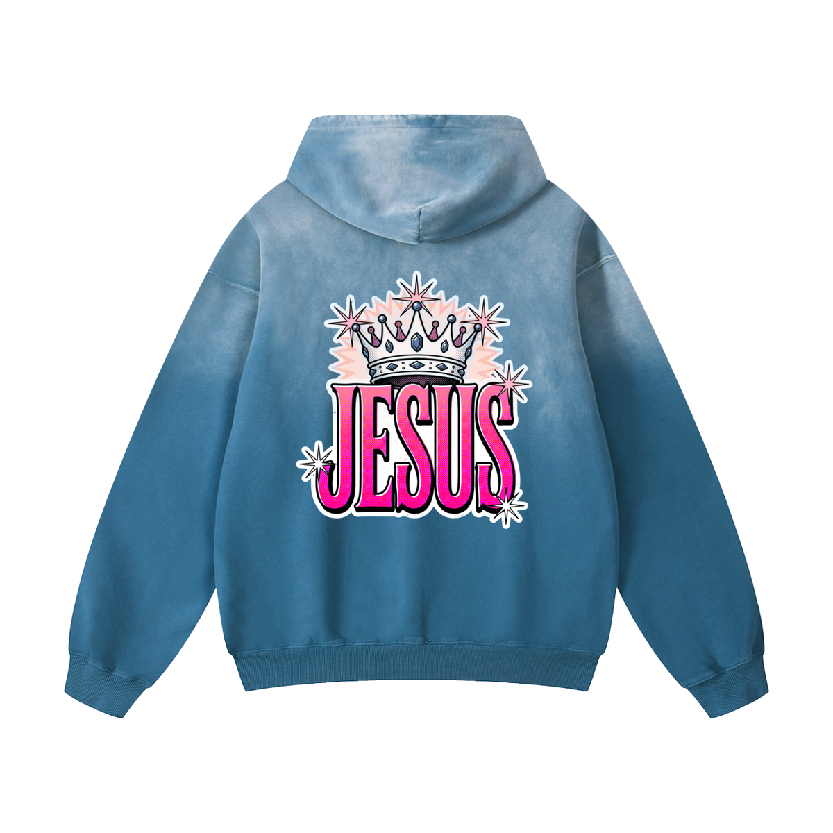 Jesus Heavyweight Sunfade Oversized Hoodie