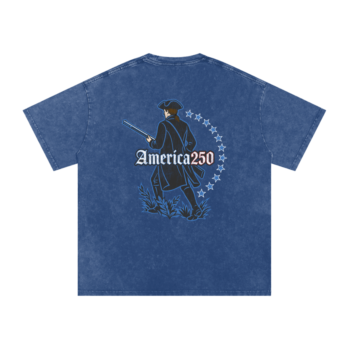 America Snow Washed Oversized Cotton T-Shirt
