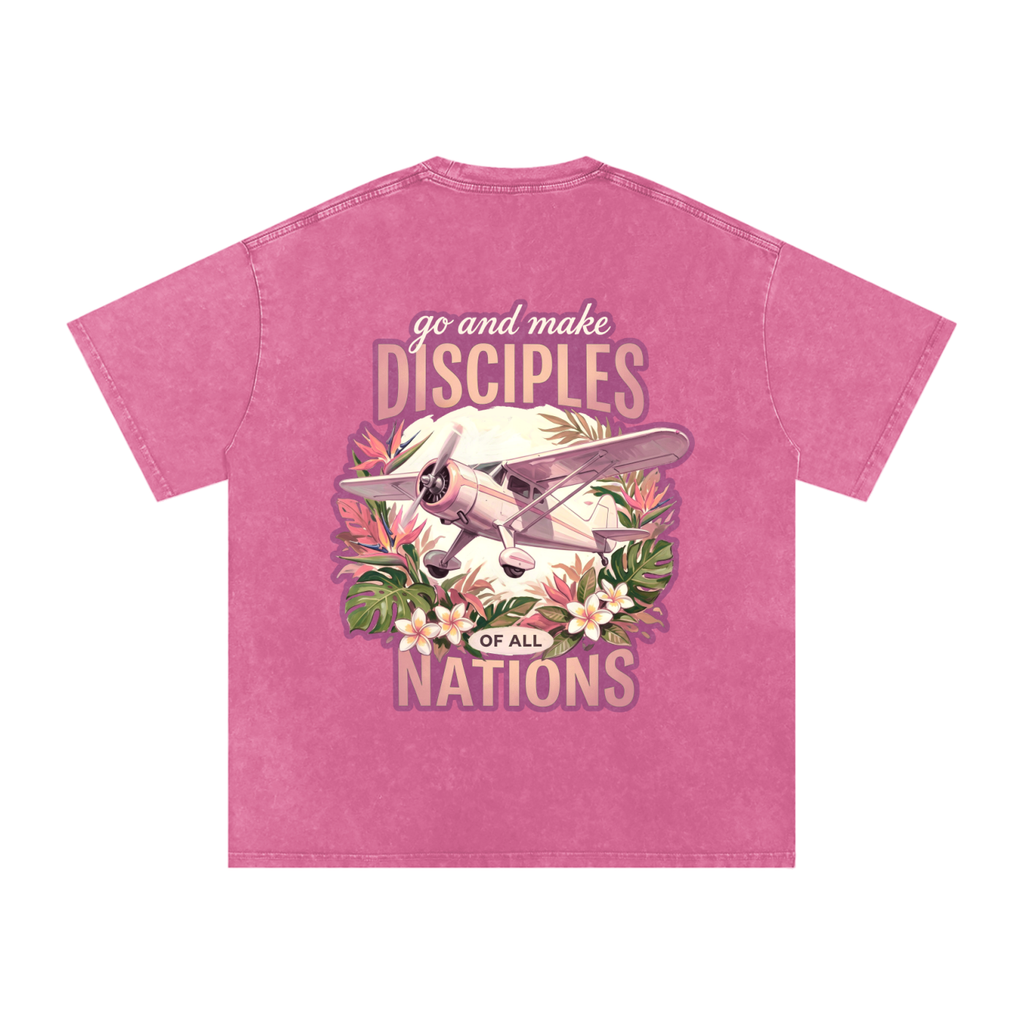 Disciples Snow Washed Oversized Cotton T-Shirt