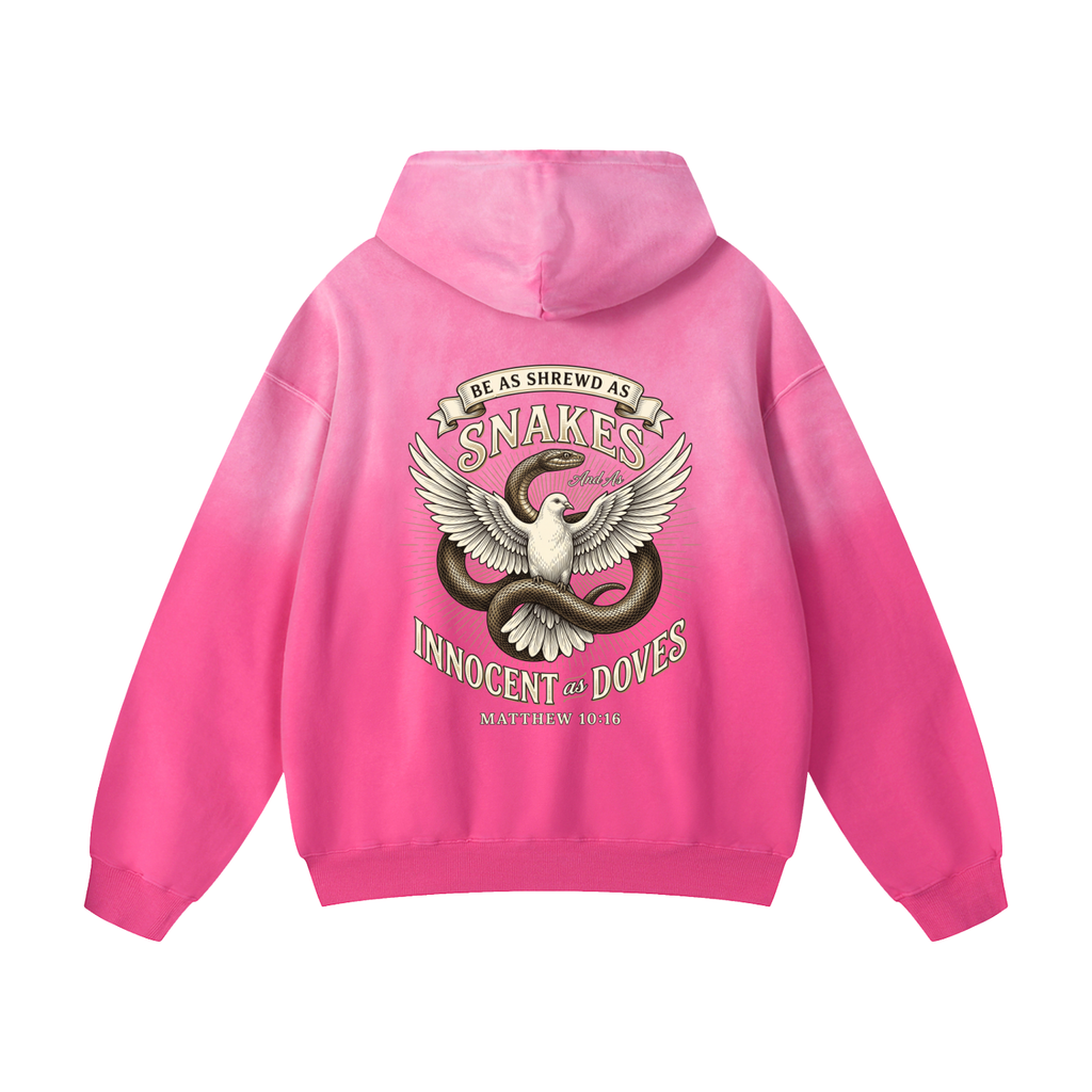 Innocent as Doves - Heavyweight Sunfade Oversized Hoodie -