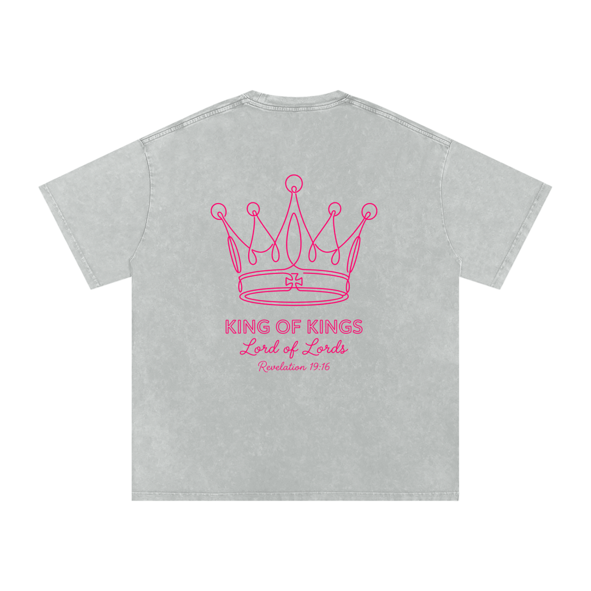 Snow Washed Oversized Cotton T-Shirt