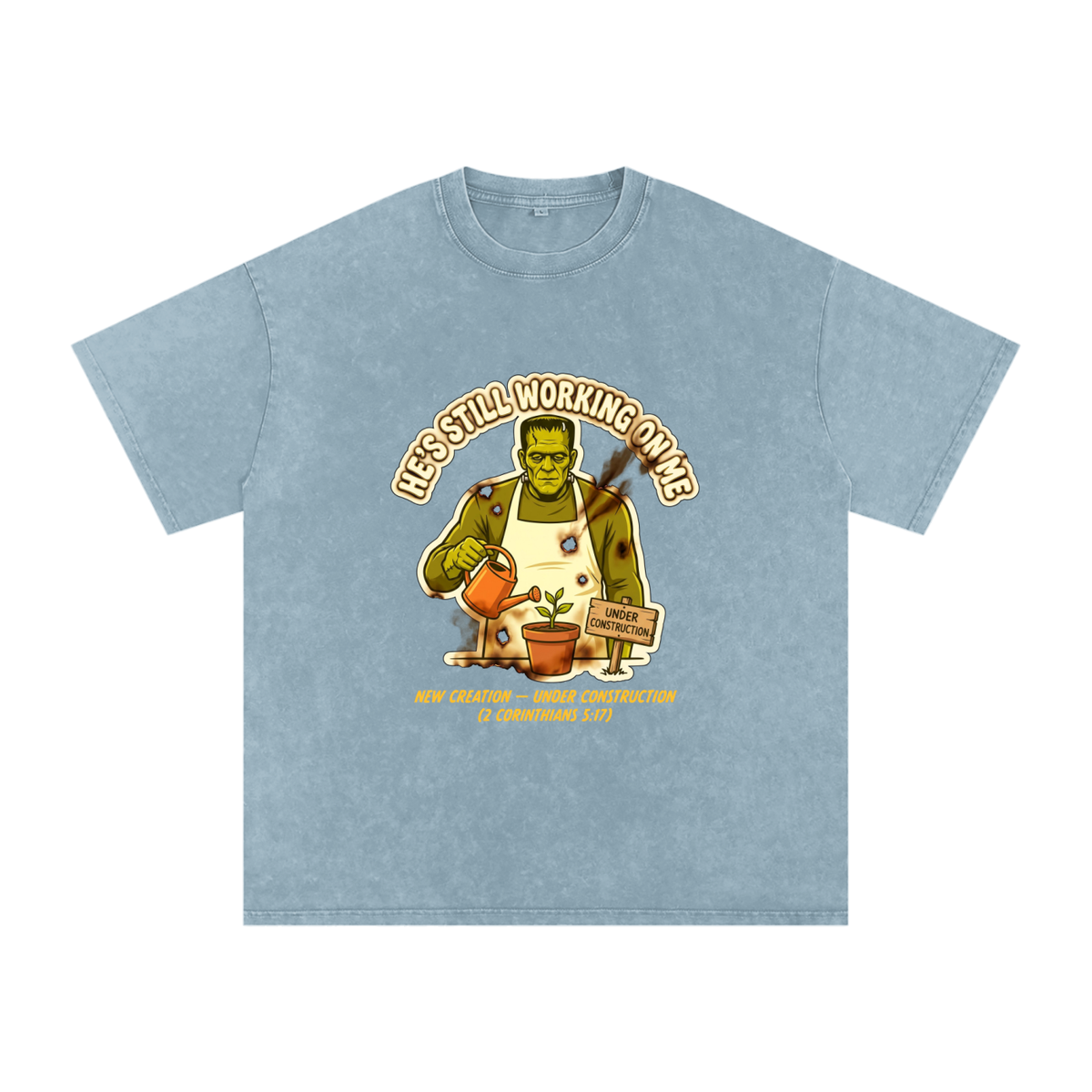 Franky Snow Washed Oversized Cotton T-Shirt