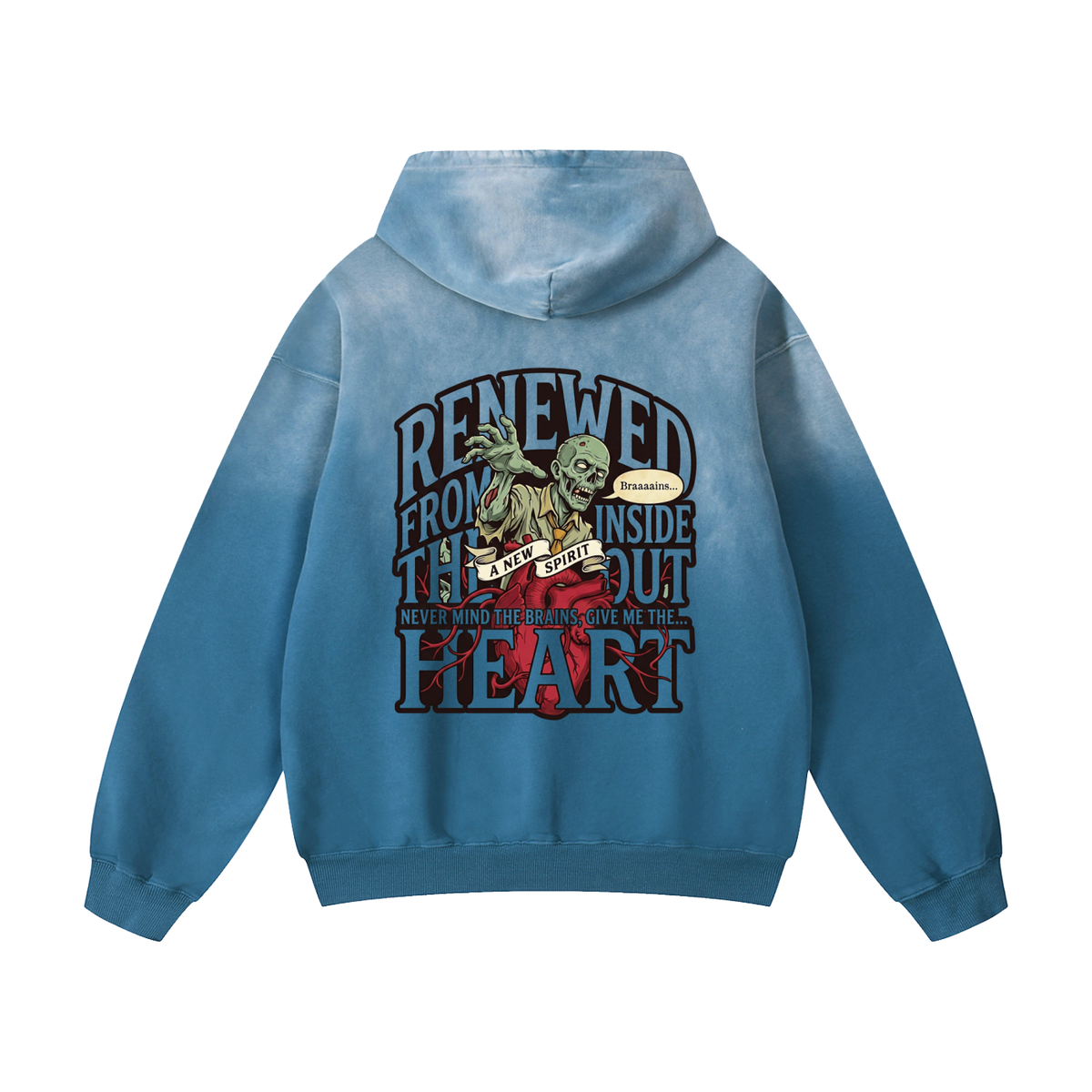 Zombie Heavyweight Sunfade Oversized Hoodie