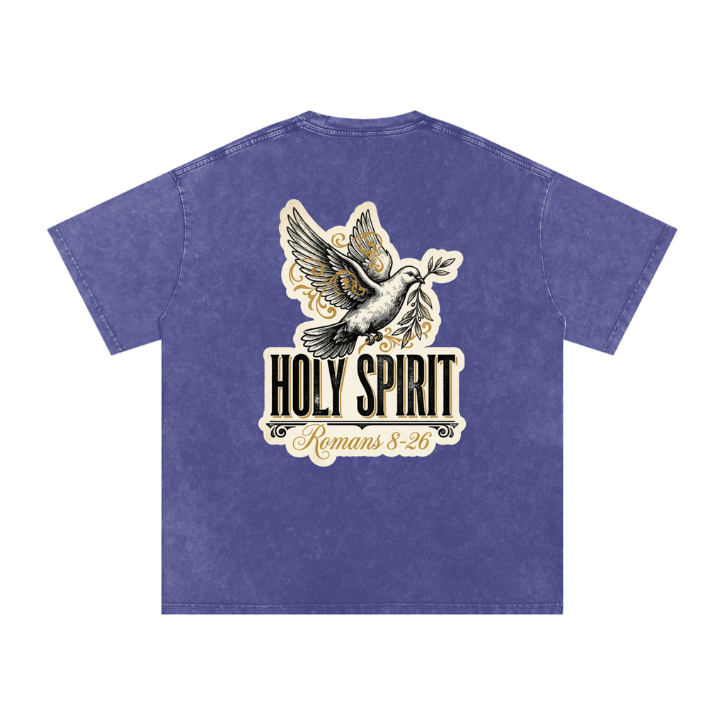 Holy spirt Snow Washed Oversized Cotton T-Shirt
