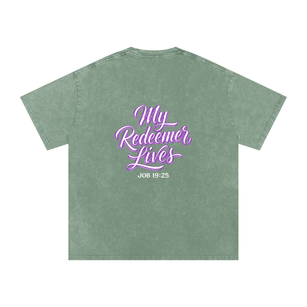 Redeemer Snow Washed Oversized Cotton T-Shirt