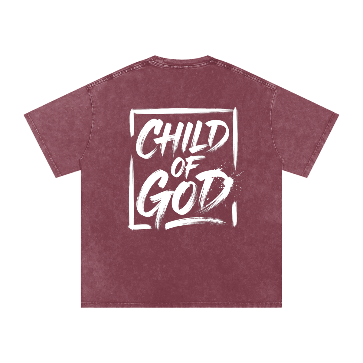Child of God Snow Washed Oversized Cotton T-Shirt