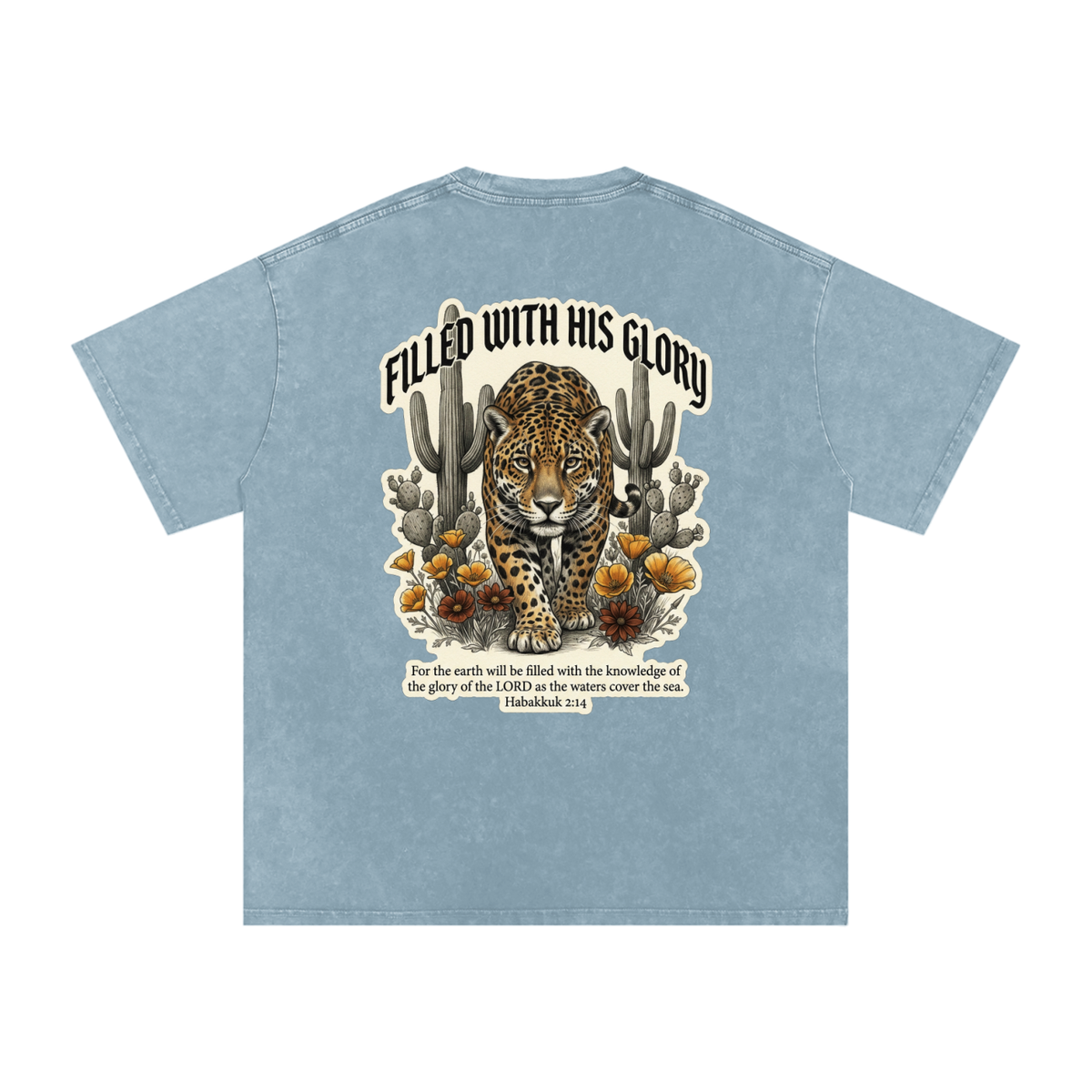 Glory Snow Washed Oversized Cotton T-Shirt