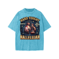 Hard fought Hallelujah Snow Washed Kids' T-Shirt