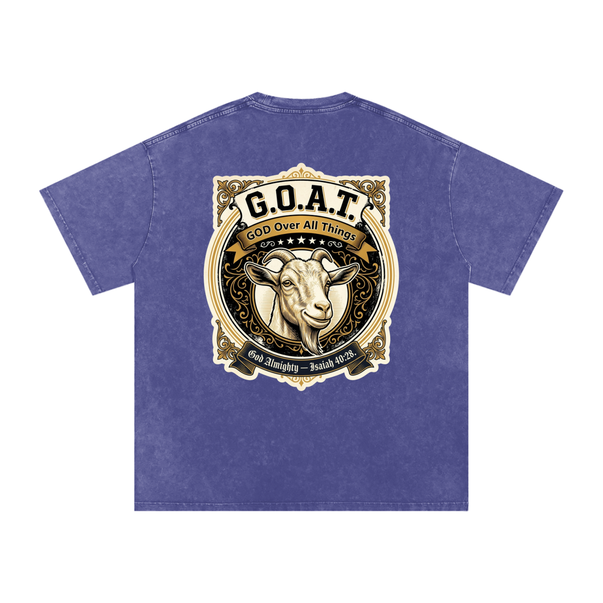 GOAT Snow Washed Oversized Cotton T-Shirt