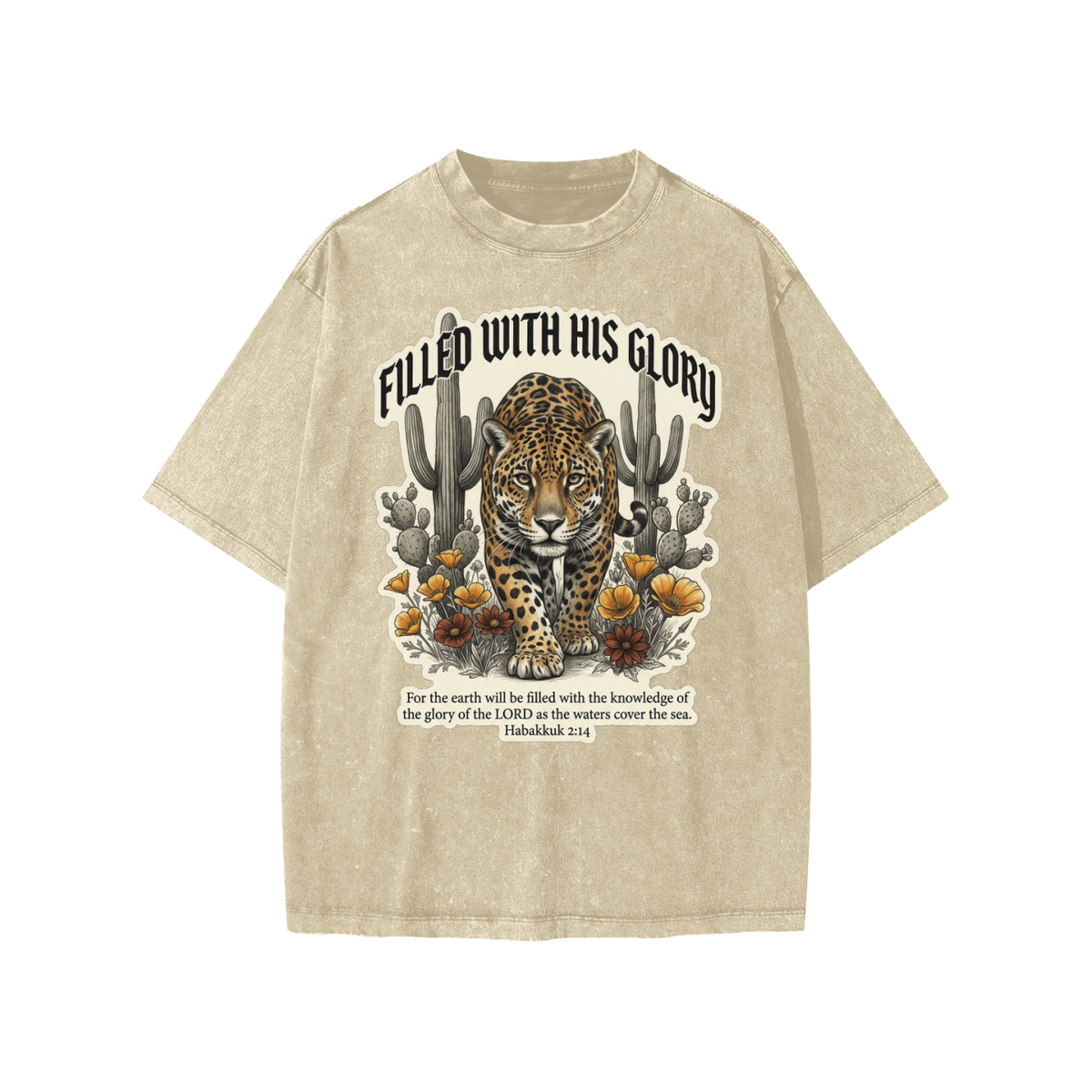 Filled with his Glory Snow Washed Kids' T-Shirt