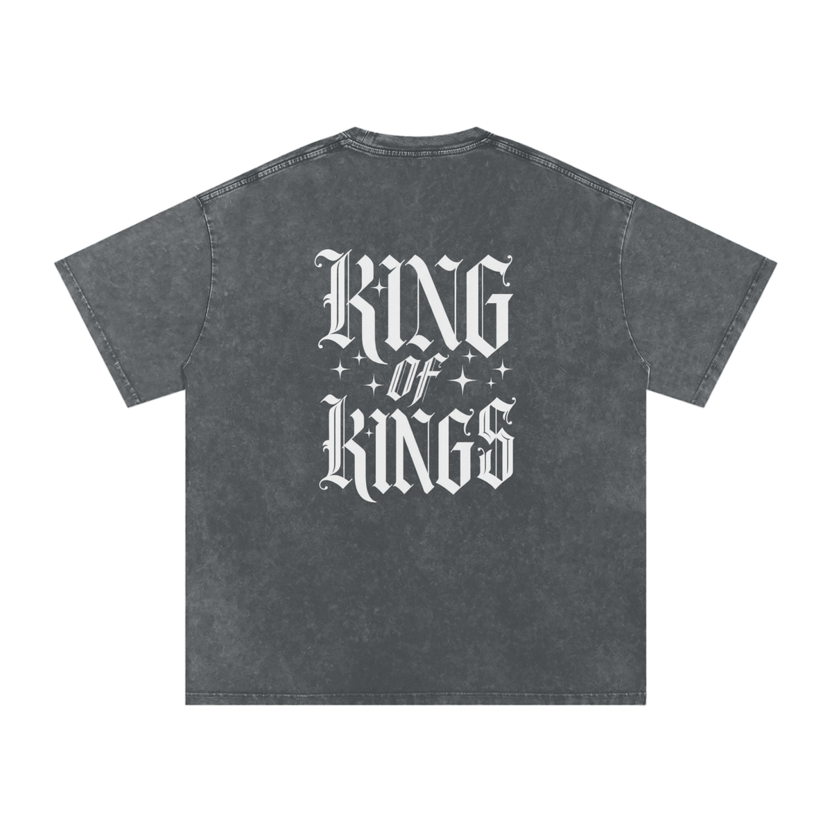 King of Kings Snow Washed Oversized Cotton T-Shirt