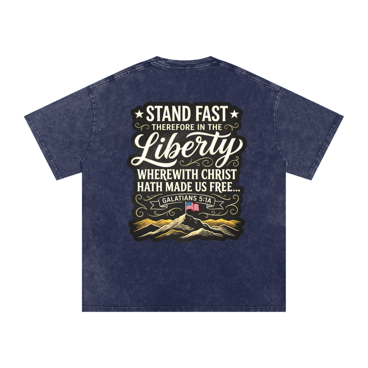 Liberty Snow Washed Oversized Cotton T-Shirt