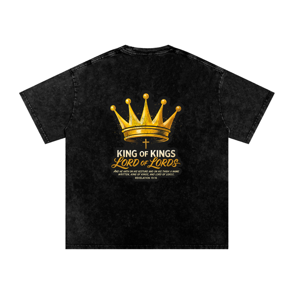 Lord of Lords Snow Washed Oversized Cotton T-Shirt