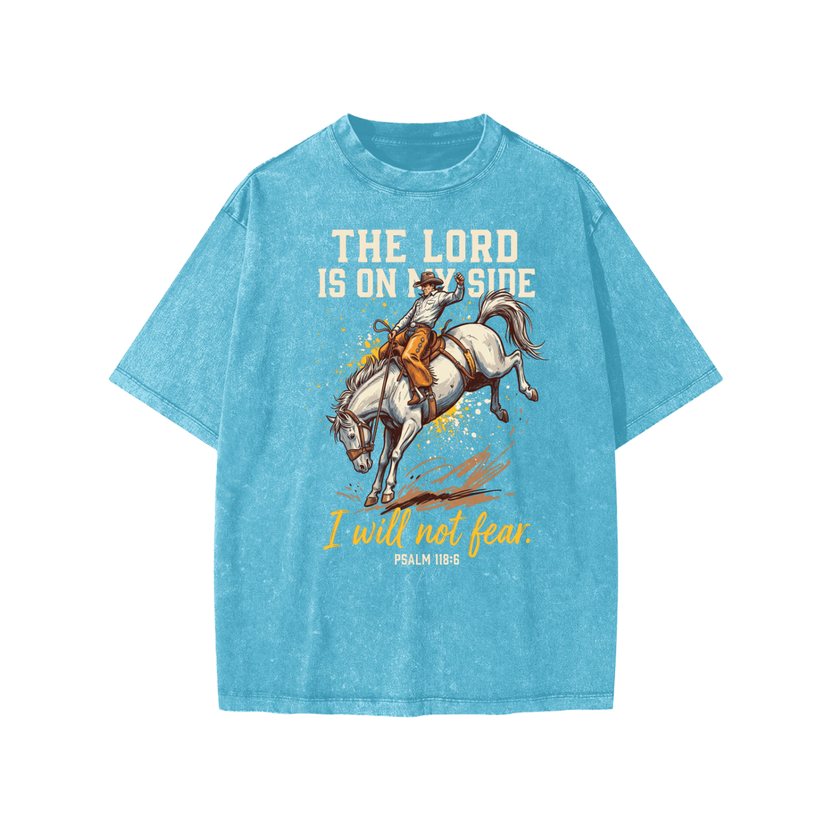 I Will Not Fear Snow Washed Kids' T-Shirt