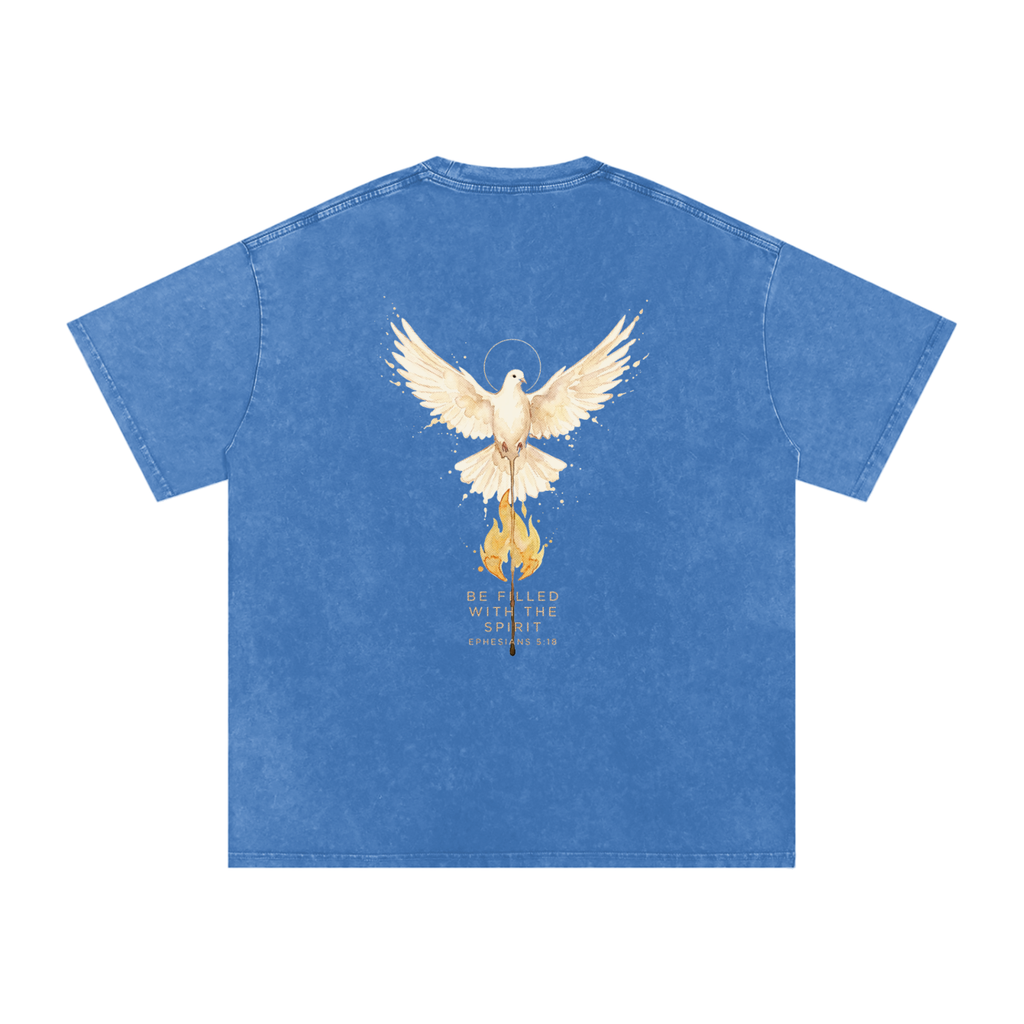 Be filled Snow Washed Oversized Cotton T-Shirt