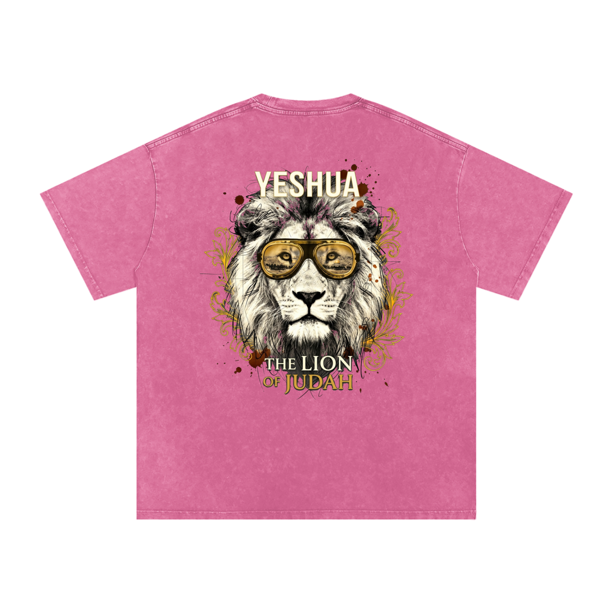 Yeshua Snow Washed Oversized Cotton T-Shirt