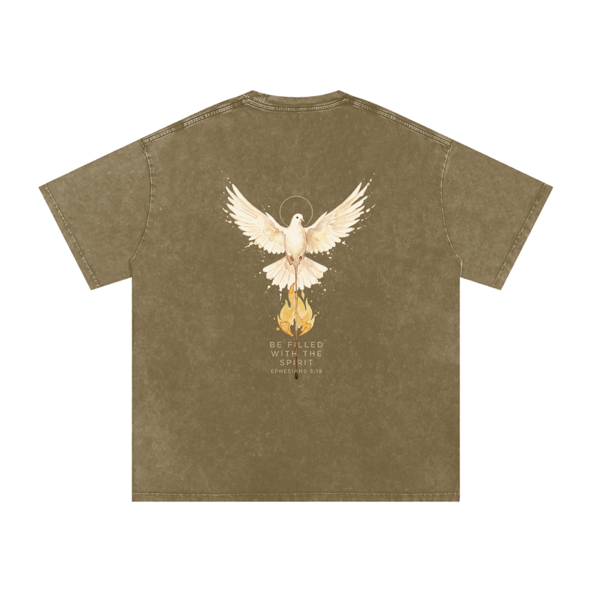 Be filled Snow Washed Oversized Cotton T-Shirt