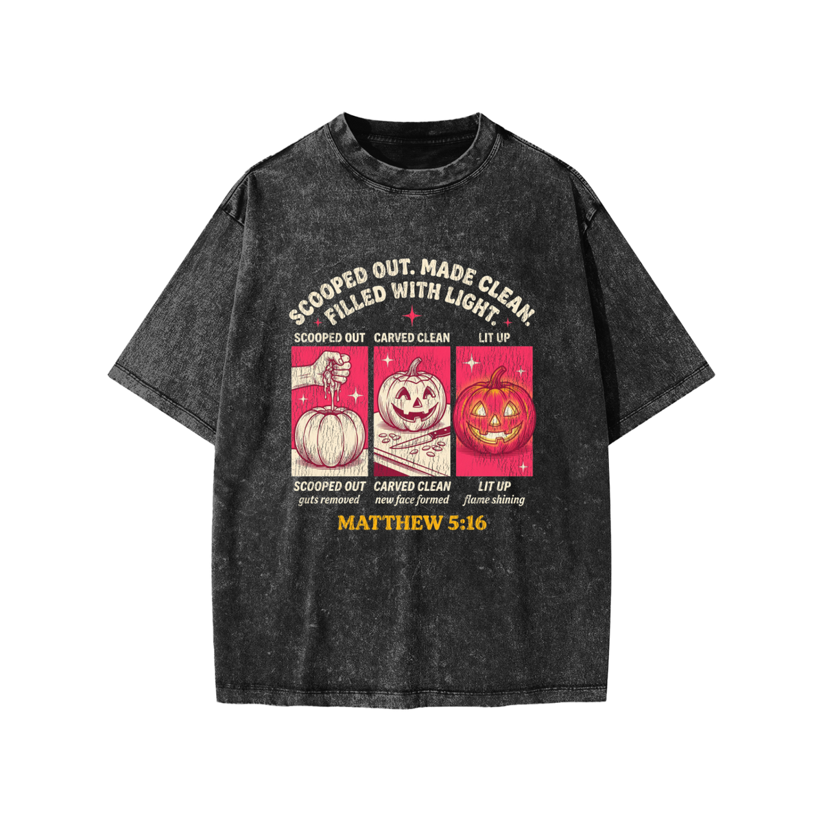 Scooped out Snow Washed Kids' T-Shirt