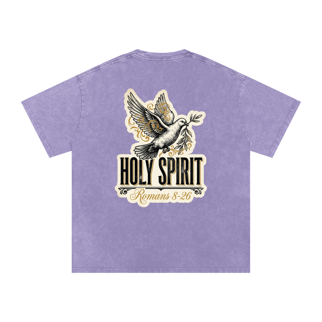 Holy spirt Snow Washed Oversized Cotton T-Shirt