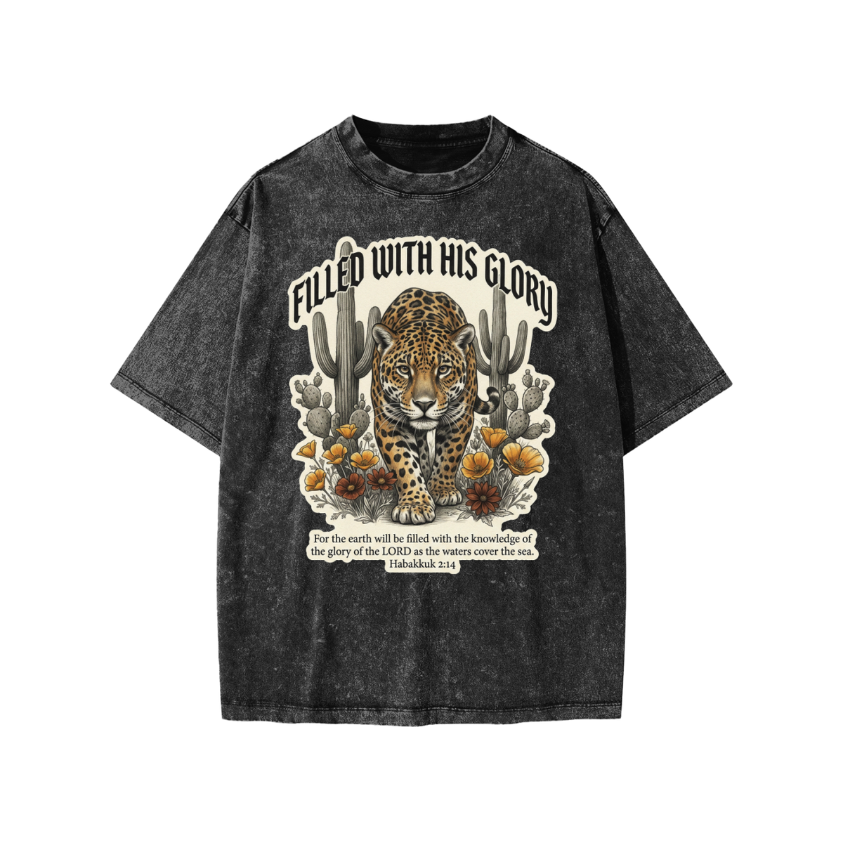 Filled with his Glory Snow Washed Kids' T-Shirt