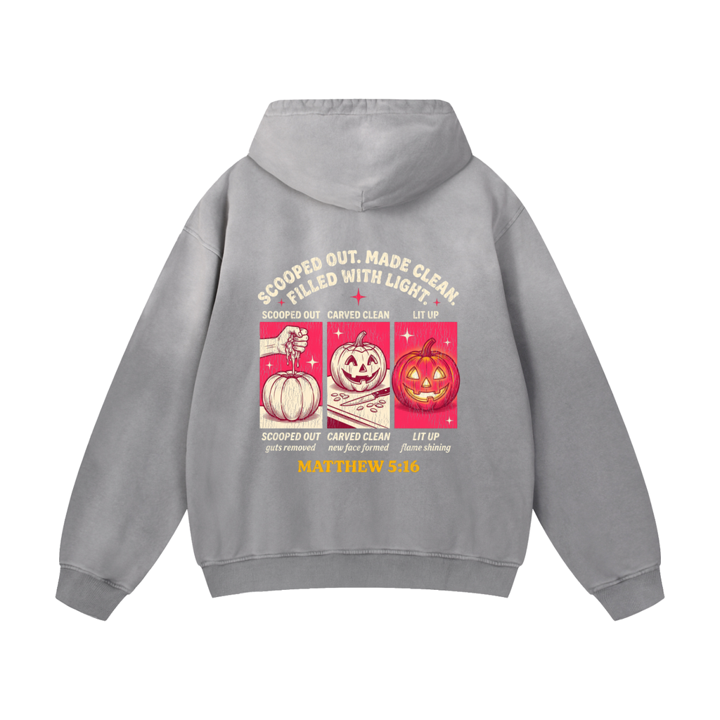 Scooped out Heavyweight Sunfade Oversized Hoodie