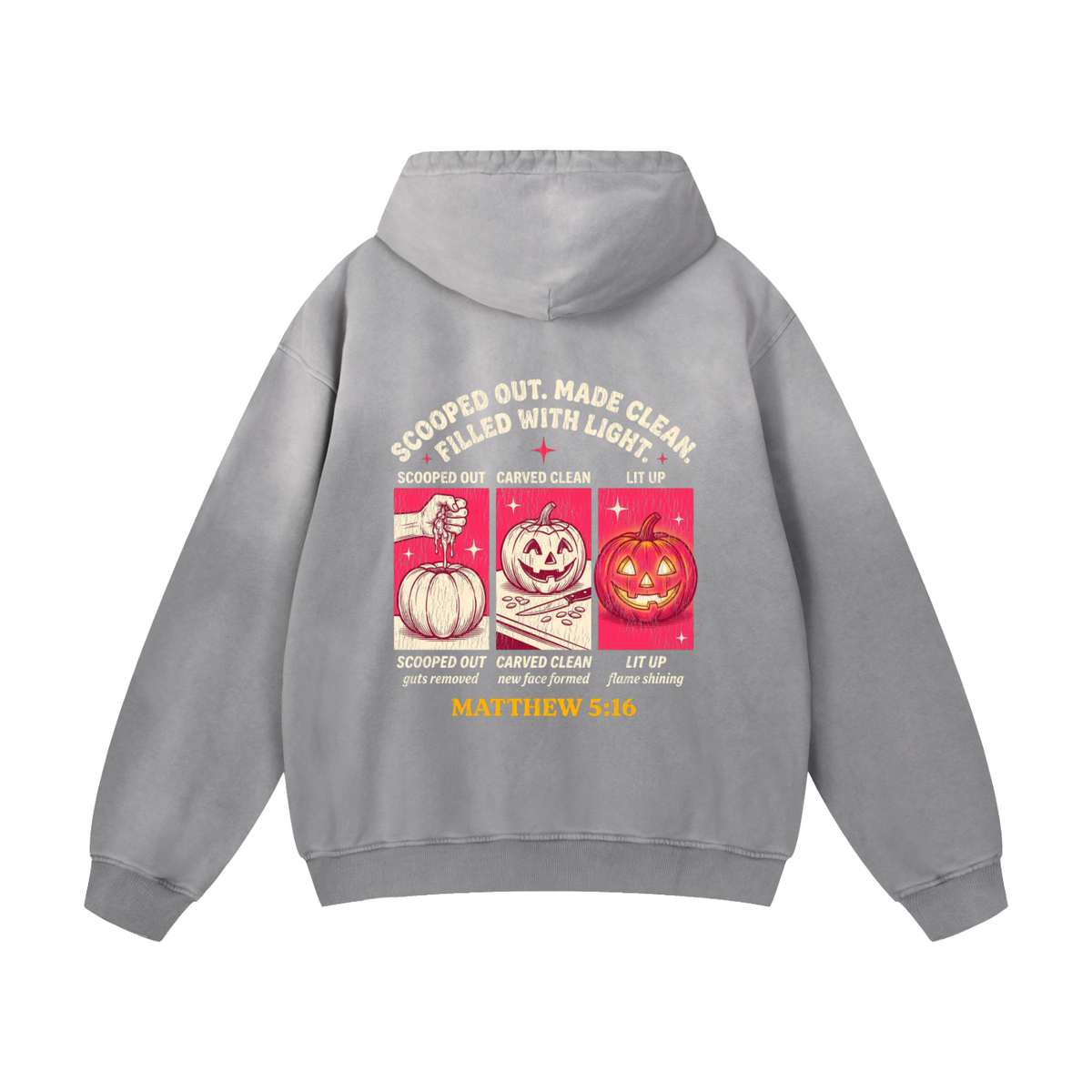 Scooped out Heavyweight Sunfade Oversized Hoodie