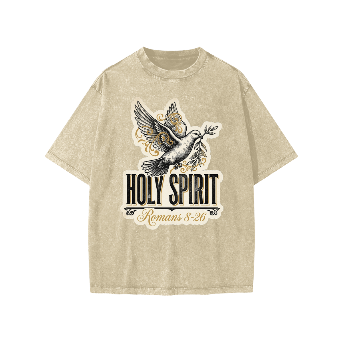 Holy Spirit Snow Washed Kids' T-Shirt