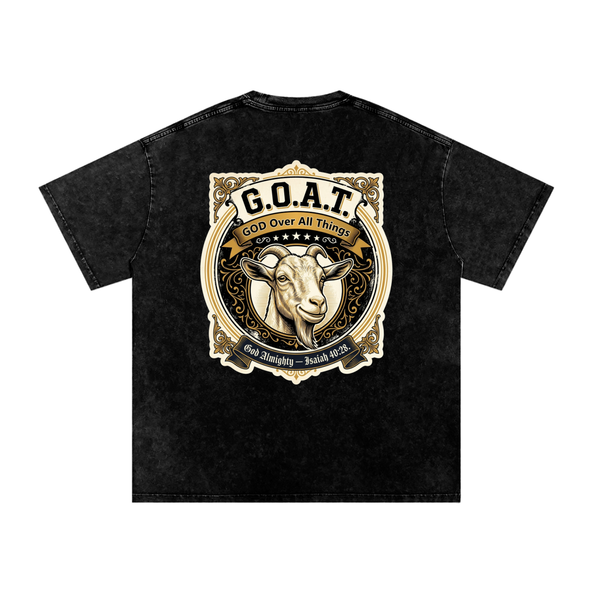 GOAT Snow Washed Oversized Cotton T-Shirt