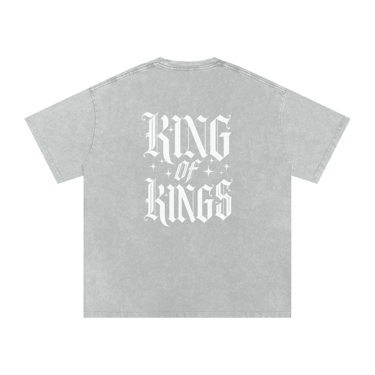 King of Kings Snow Washed Oversized Cotton T-Shirt