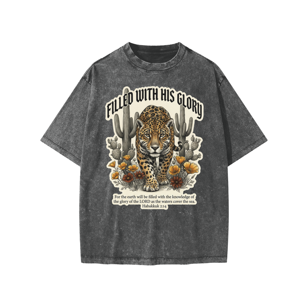 Filled with his Glory Snow Washed Kids' T-Shirt